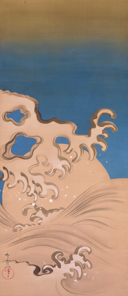 Moon and Waves first half 19th century