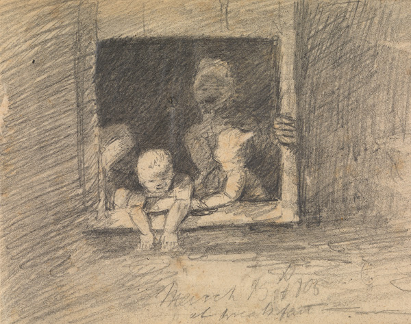 Children Leaning From a Window 1805