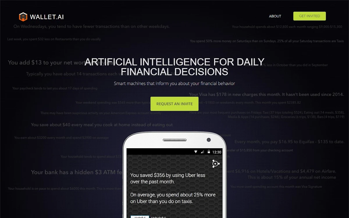 Captura de Wallet AI