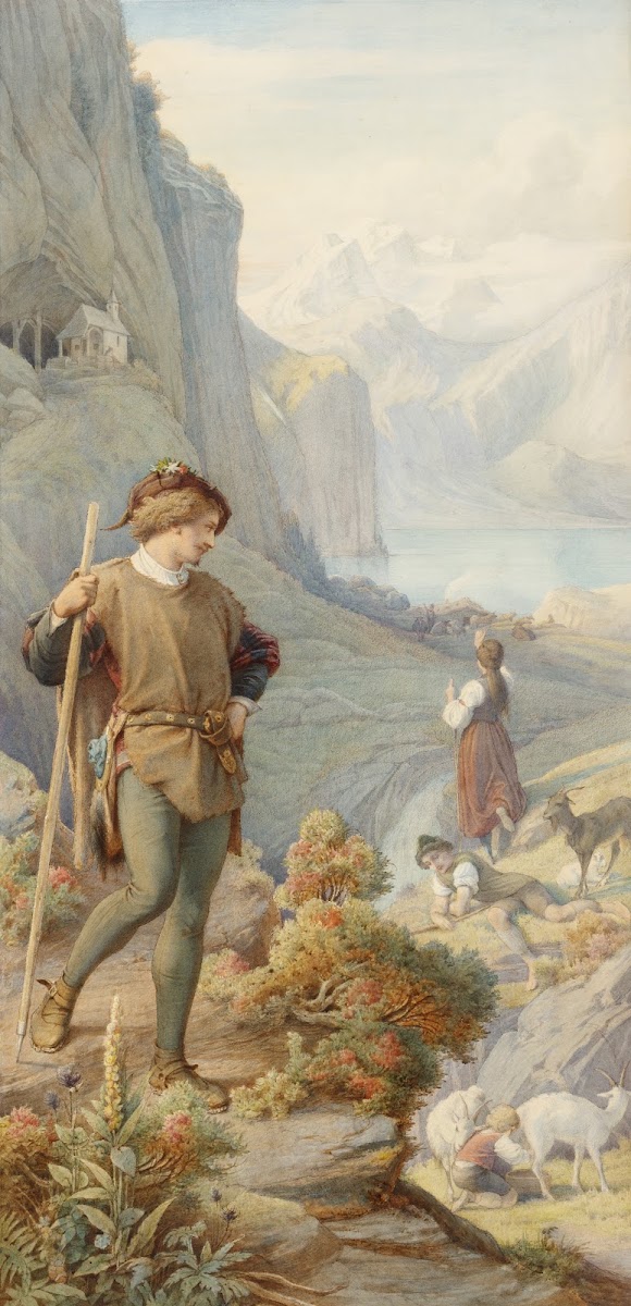 Illustration zu Schillers Berglied rechter Teil 1881