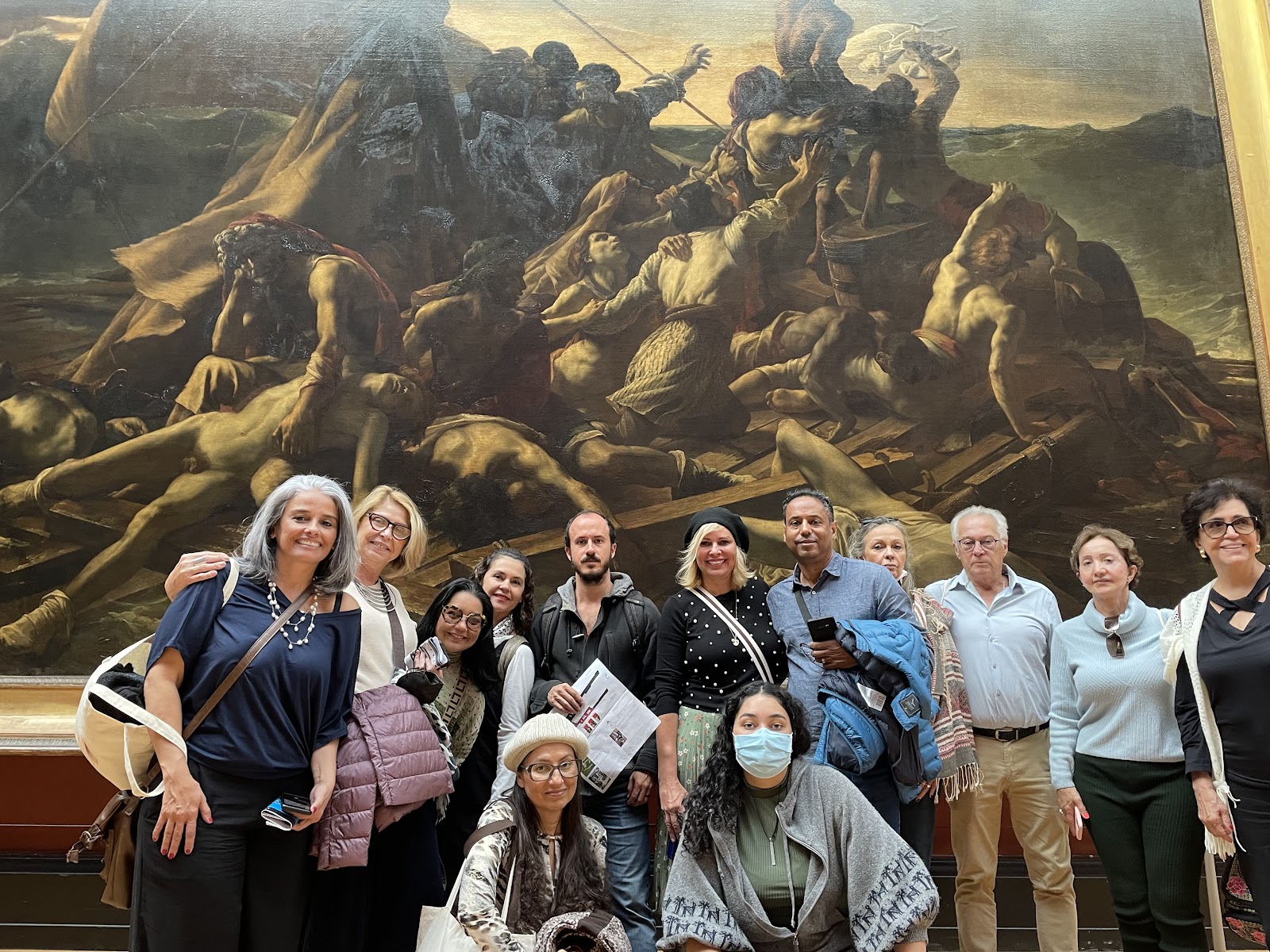 Grupo no Louvre