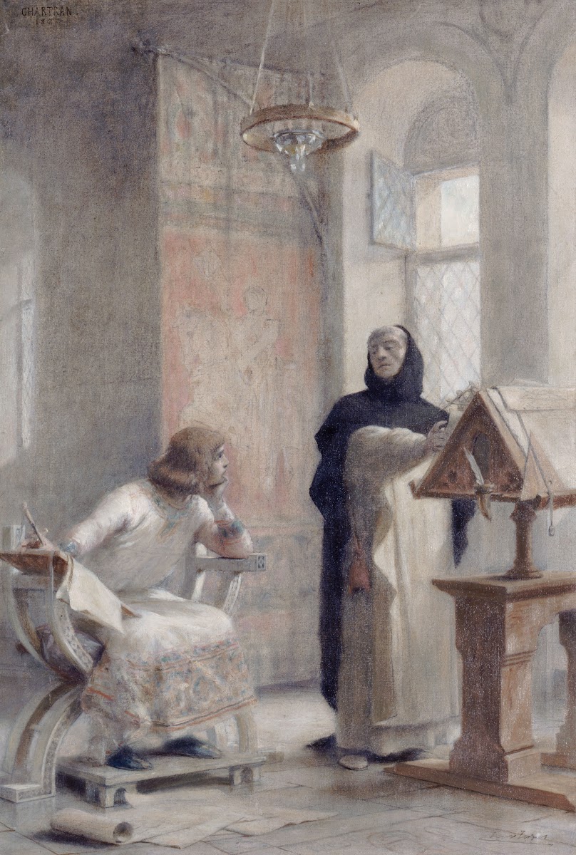 Esquisse pour lescalier de la Sorbonne  Louis IX à labbaye de Royaumont 1888