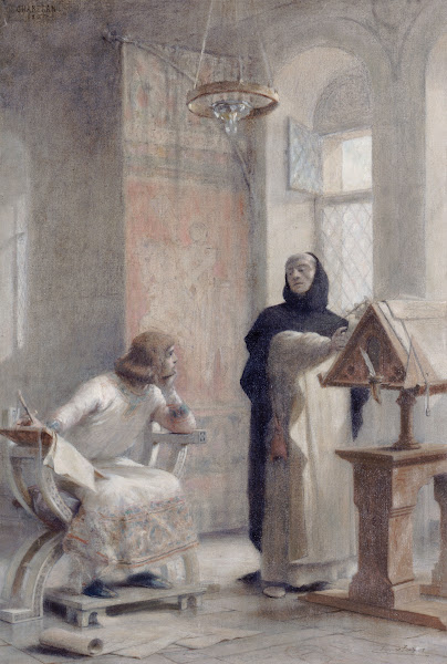 Esquisse pour lescalier de la Sorbonne  Louis IX à labbaye de Royaumont 1888