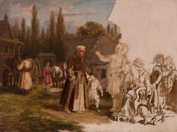 A Noblemans Family and a Monk 1871