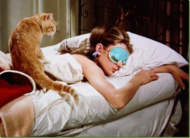 orangie and audrey hepburn breakfast at tiffany's