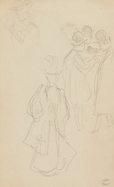 Groupe dhommes et femme élégante 1895   1905