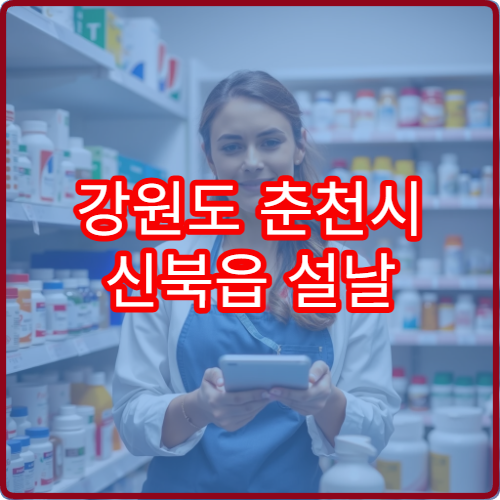 강원도 춘천시 신북읍 설날 명절 당번약국 문 여는 약국 정보 정리