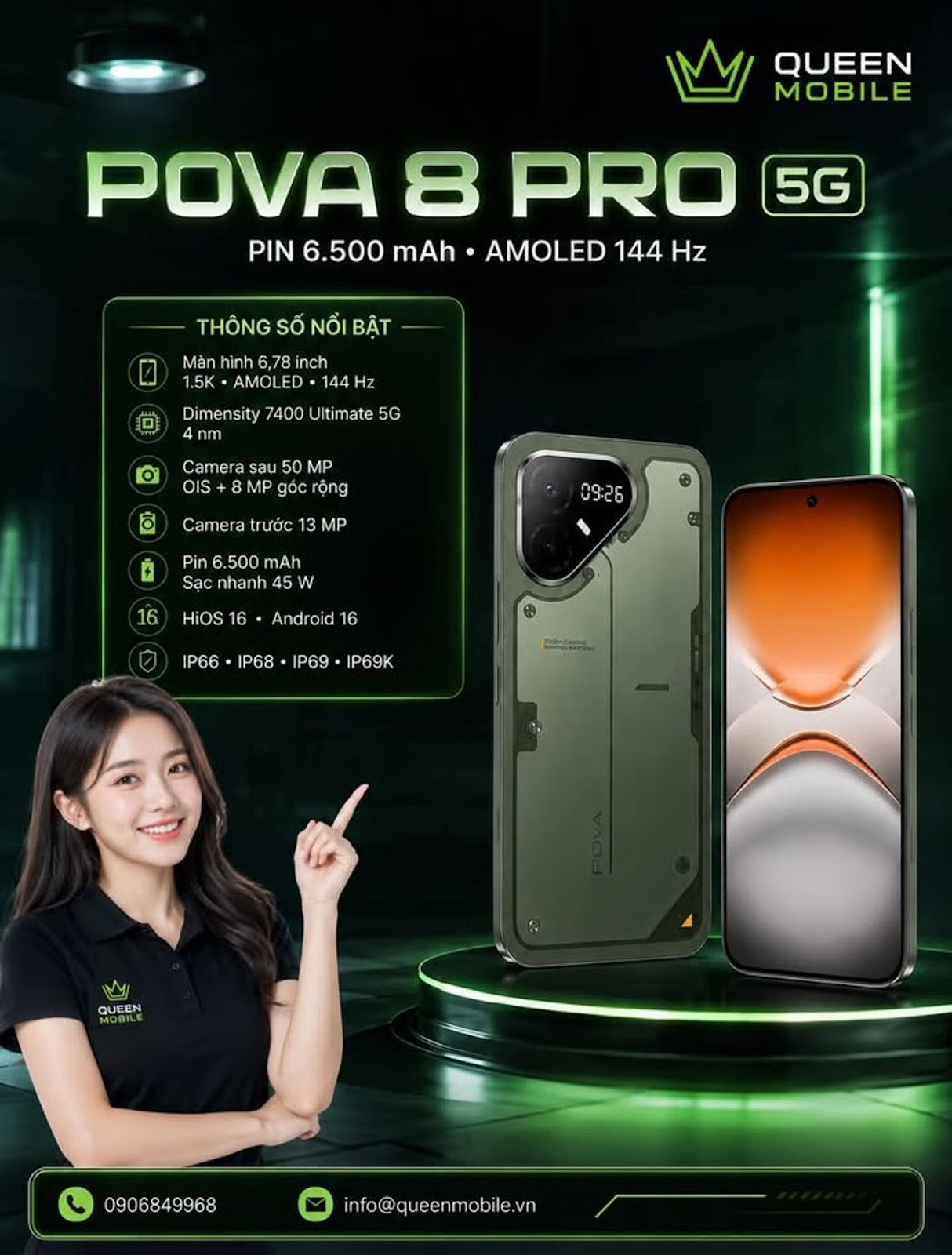 TECNO POVA 8 Pro 5G ra mắt tại Ấn Độ với pin 6.500 mAh và màn hình AMOLED 144 Hz #TECNO #POVA8Pro5G #POVA #Smartphone #ĐiệnThoại5G #GamingPhone #Dimensity7400Ultimate #AMOLED144Hz 