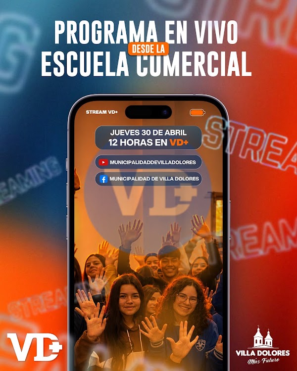 Programa en vivo desde la Escuela Comercial