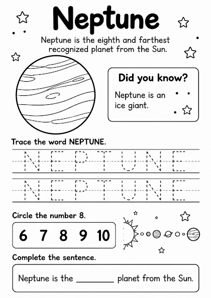 Neptune Worksheet