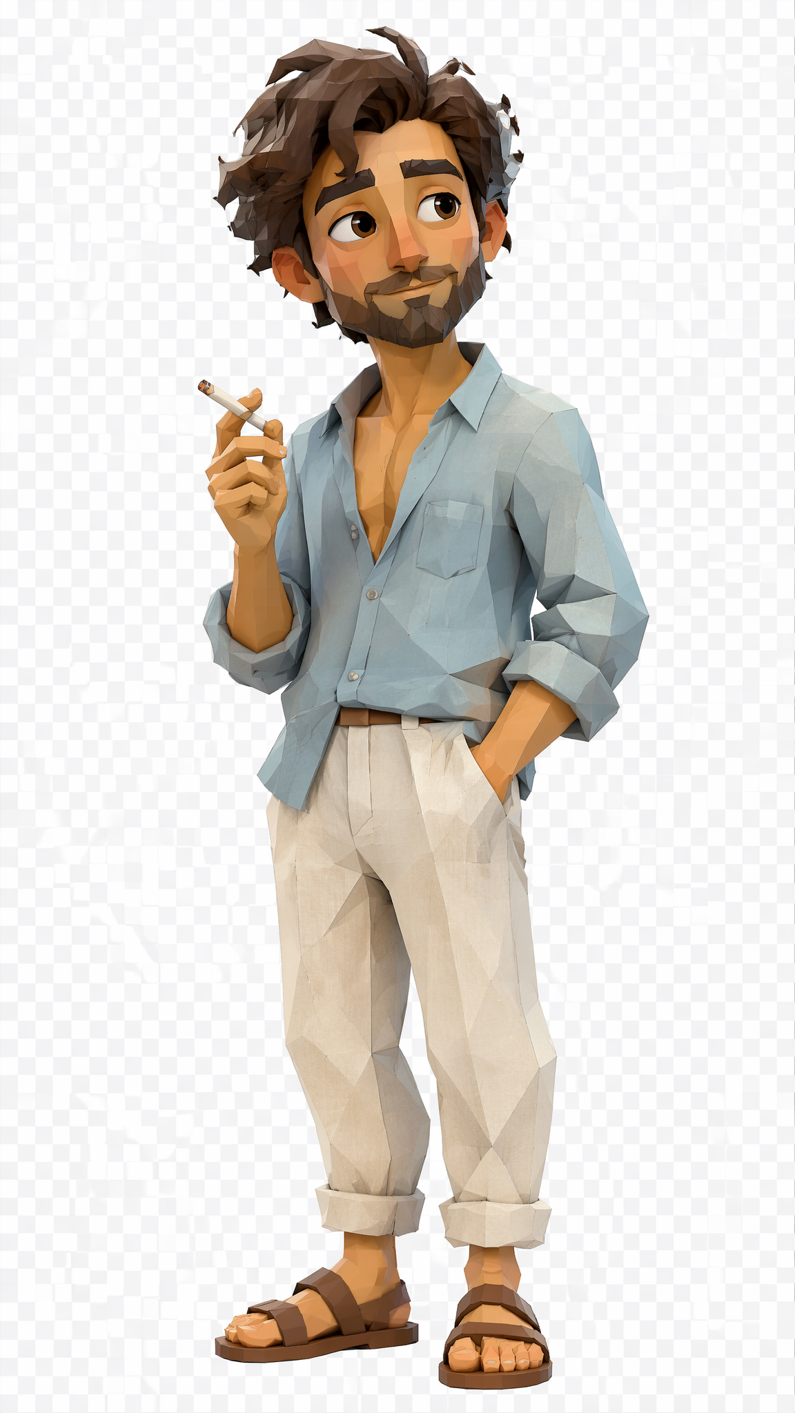 Crea un encantador modelo low poly.