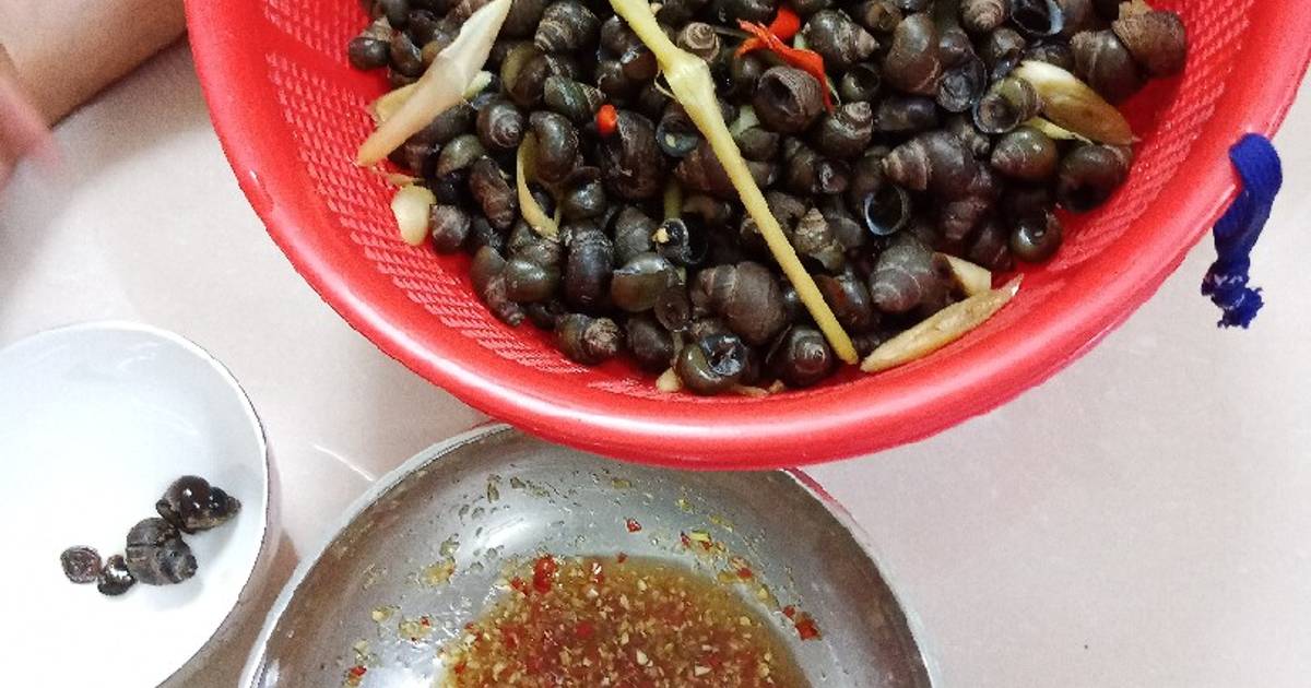 Ốc đắng luộc sả ớt