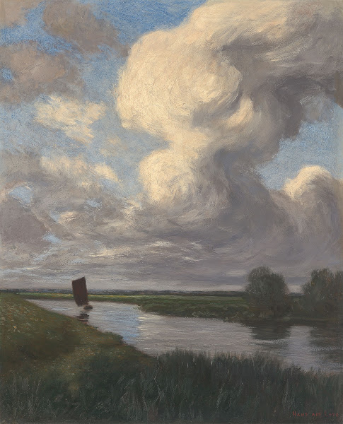 Torfboot auf der Hamme Circa 1895