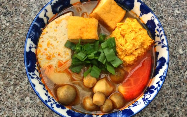 Bún Riêu Nấu Chay