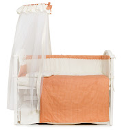 Bed set 7 el Twins Etno Bird terracotta