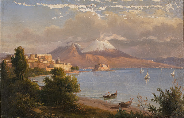 Neapel mit Vesuv 1844