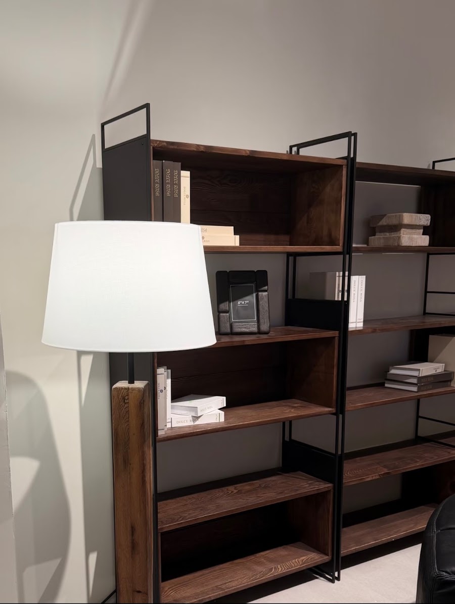Modern living room furniture display at Canton Fair