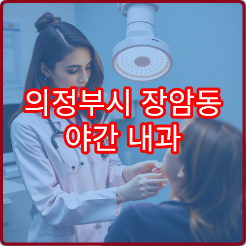 의정부시 장암동 야간 내과 감기 몸살 진료 가능한 병원 정보