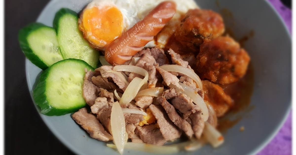 Bánh mỳ chảo thập cẩm 🥖🍳🌭