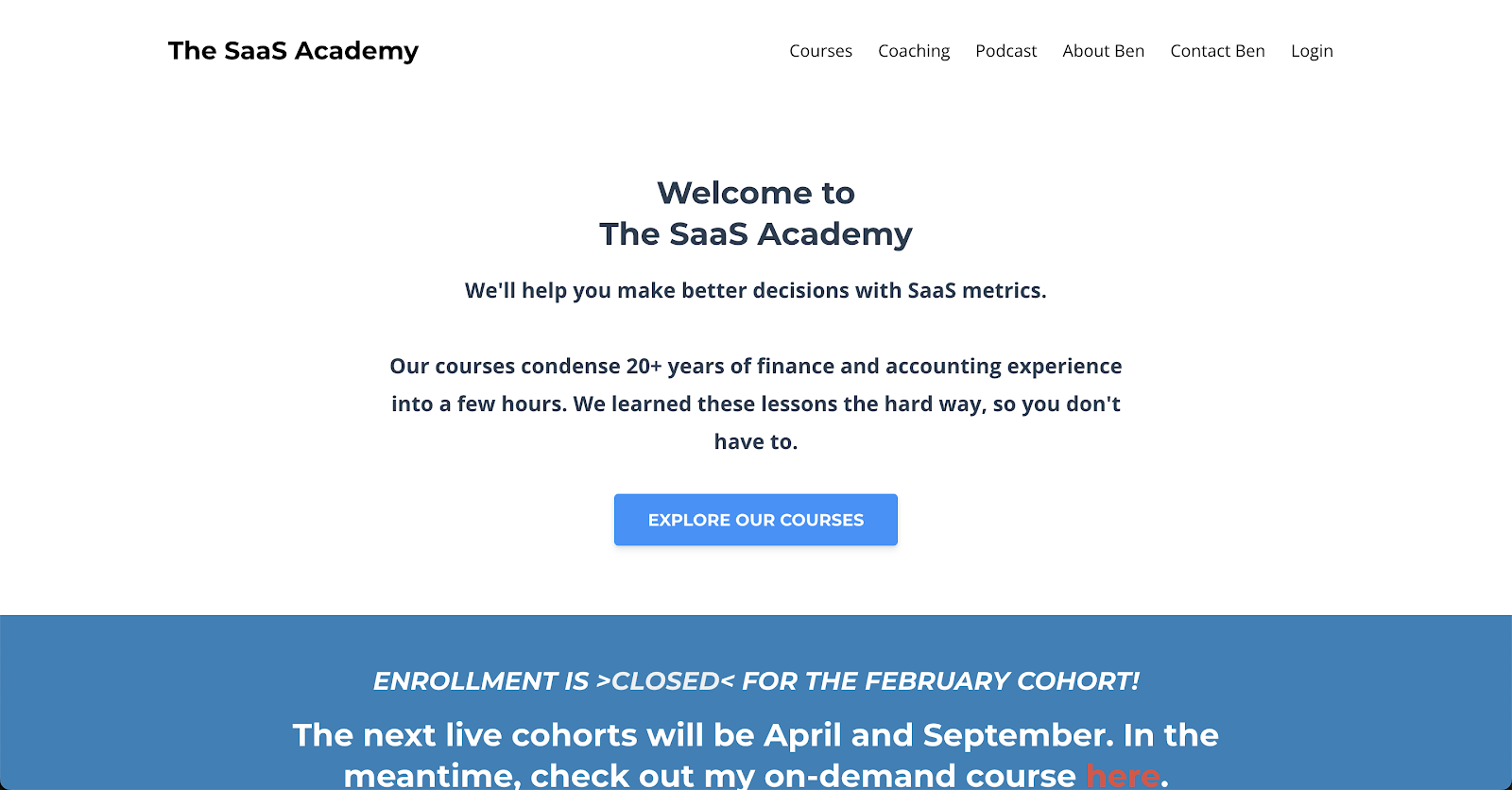 https://www.thesaasacademy.com/