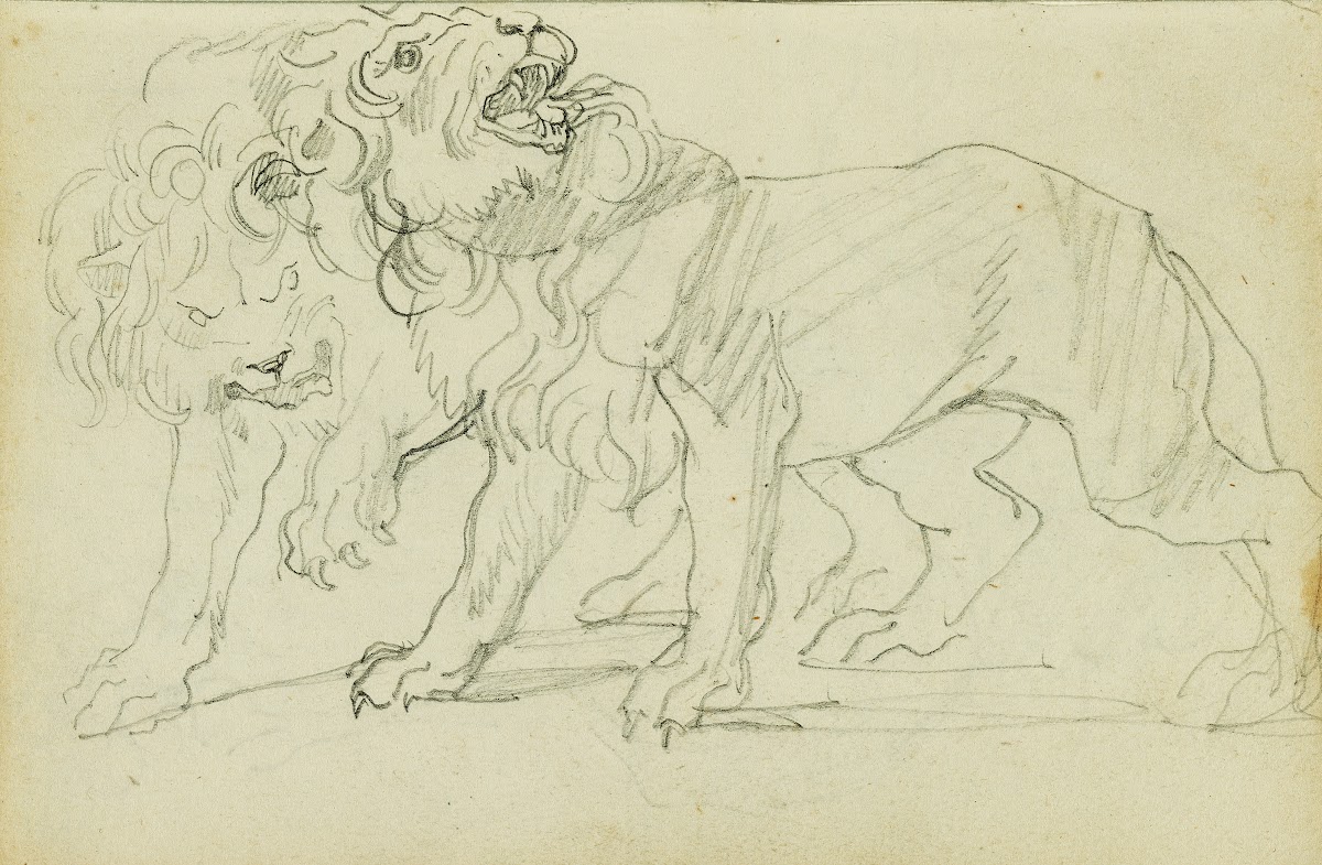 Pair of lions 1812   1814
