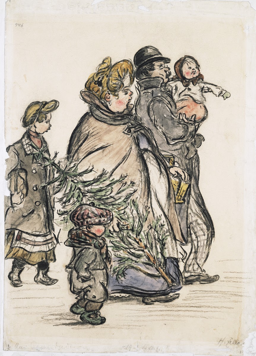 Christmas shopping ca 1905