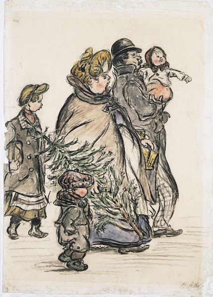 Christmas shopping ca 1905