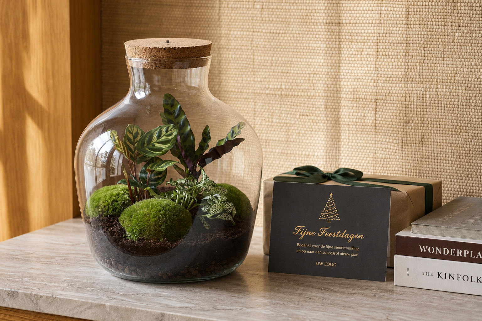 Fat Joe - Terrarium mit Licht - Flaschengarten DIY-Set