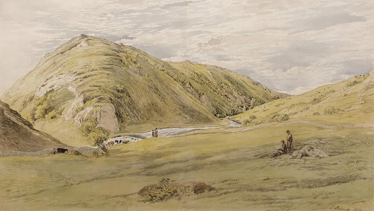 Entrance To Dovedale From Ashbourne Derbyshire 1814