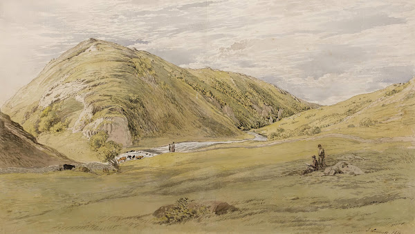Entrance To Dovedale From Ashbourne Derbyshire 1814