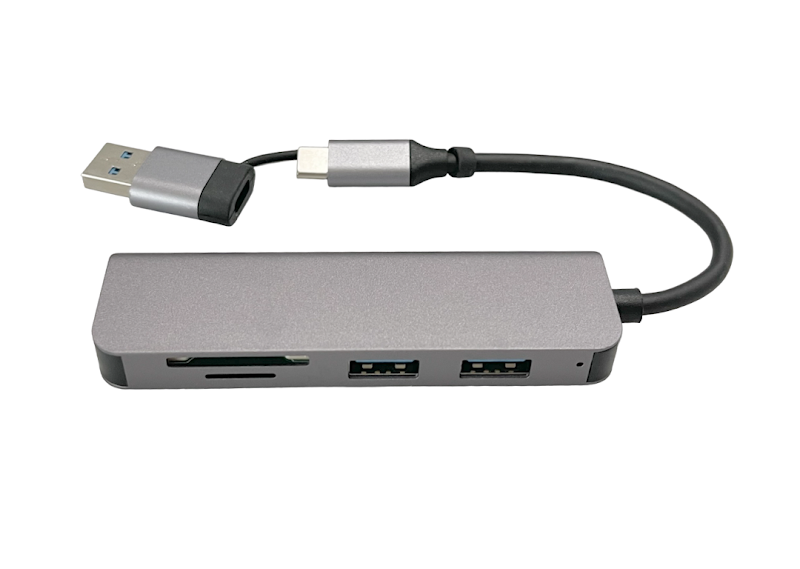 Hub Multipuerto 2 en 1 5 Puertos 