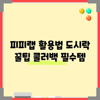 피피랩캠핑도시락쿨러백, 캠핑 쿨러백, 도시락 보관, 야외 먹거리, 피크닉 아이템