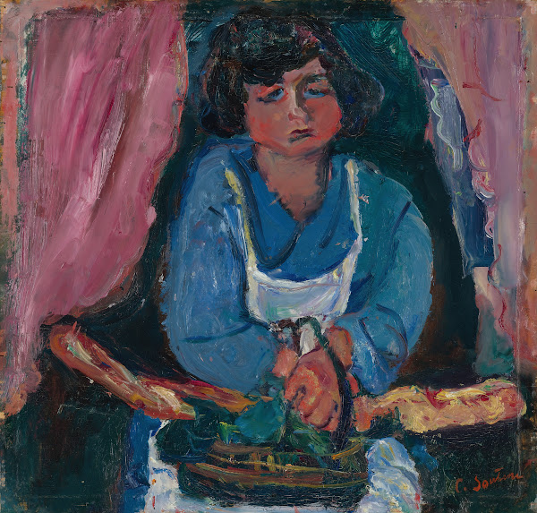 La Servante En Bleu circa 1934