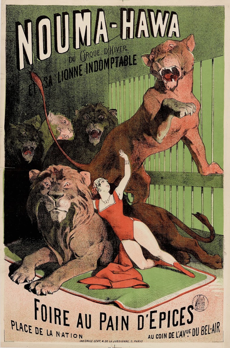 Nouma Hawa Du Cirque Dhiver Et Sa Lionne Indomptable 1873 1883