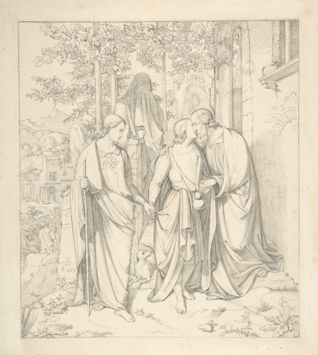 Tobias Takes Leave of his Father 1829