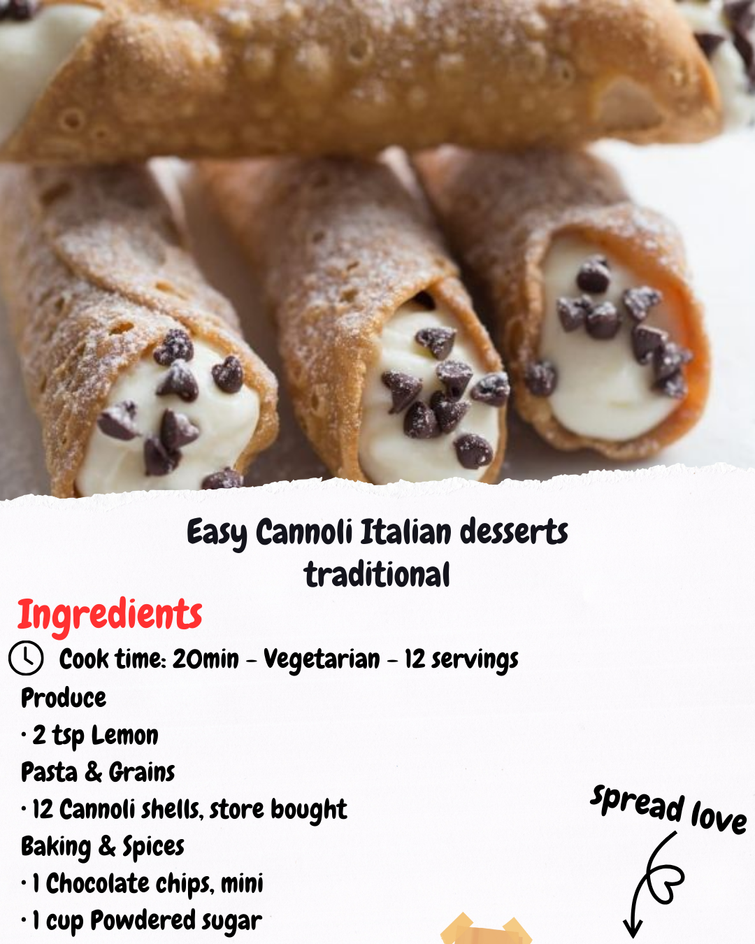 Easy Cannoli Italian desserts traditional