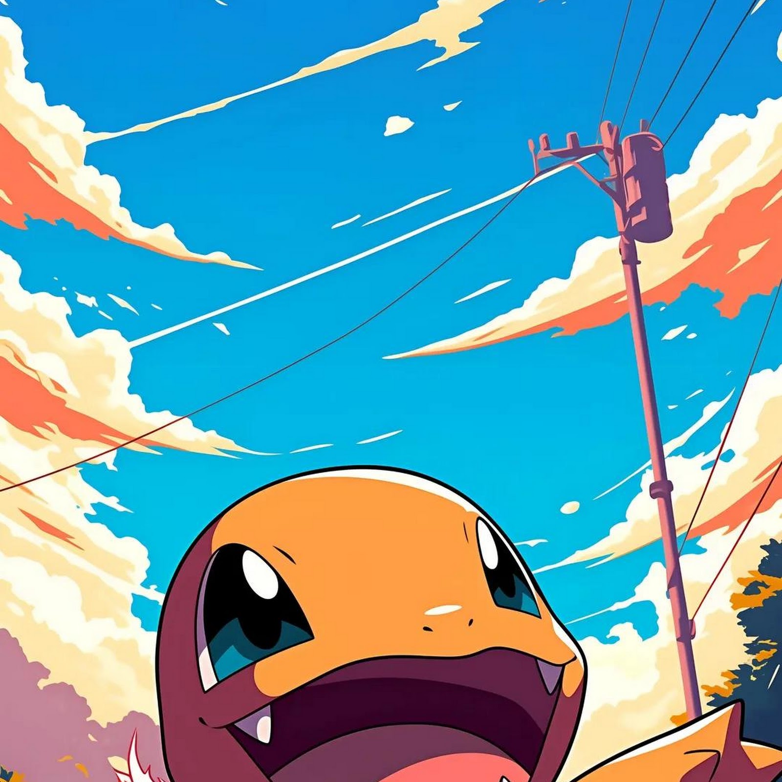 Download Charmander, Pokémon, Anime, Cartoon Full HD iPhone