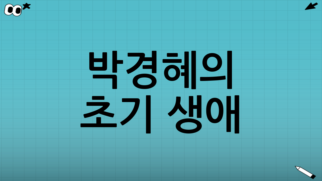 박경혜의 초기 생애