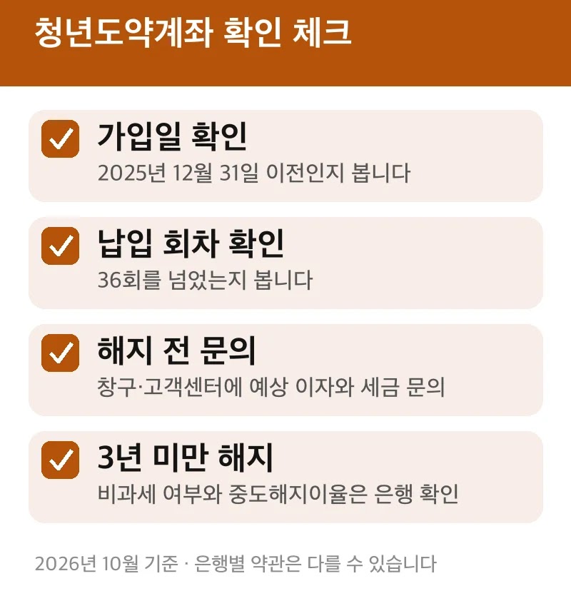 청년도약계좌 확인 체크