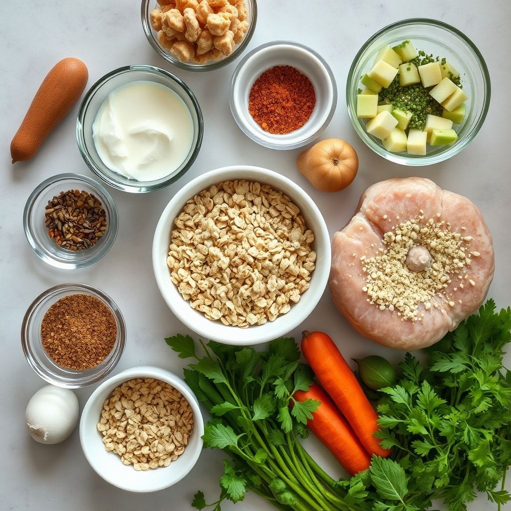 Ingredients for Low-Fat Buttermilk Oatmeal Muffins – Easy, Moist, Family-Friendly Breakfast