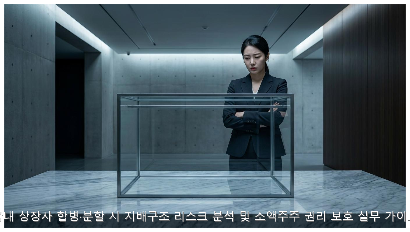 상장사 합병·분할 리스크와 주주 보호 전략 핵심 안내 및 분석 인포그래픽 (3)