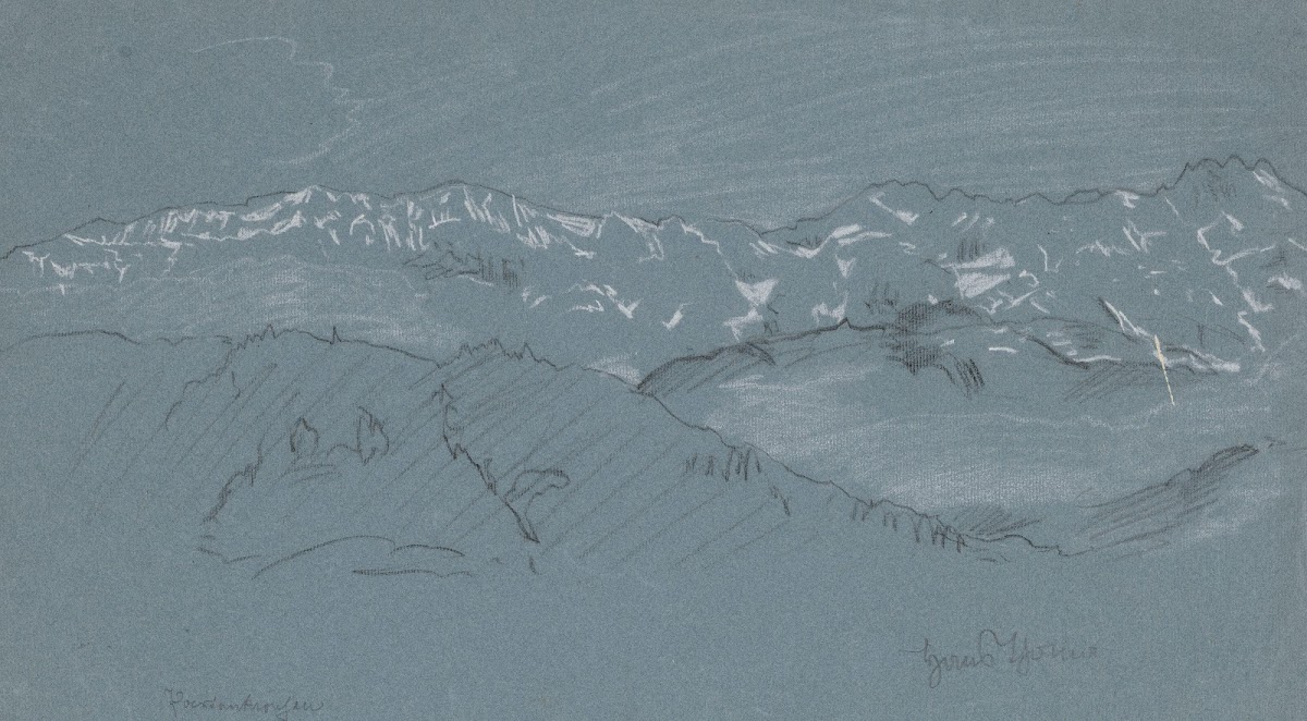 Mountain Landscape from the Surroundings of the Town of St Anton near Partenkirc