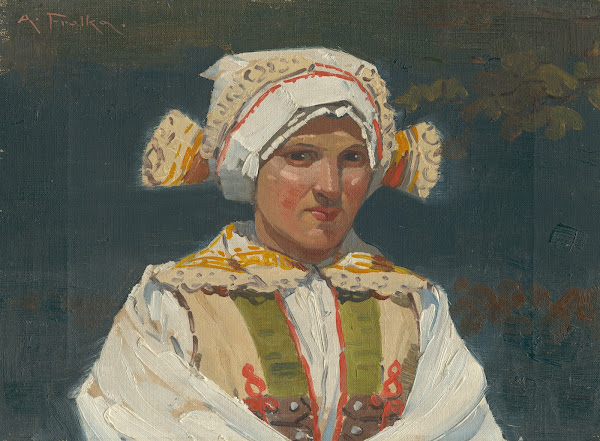 Girl in a Folk Costume 1910