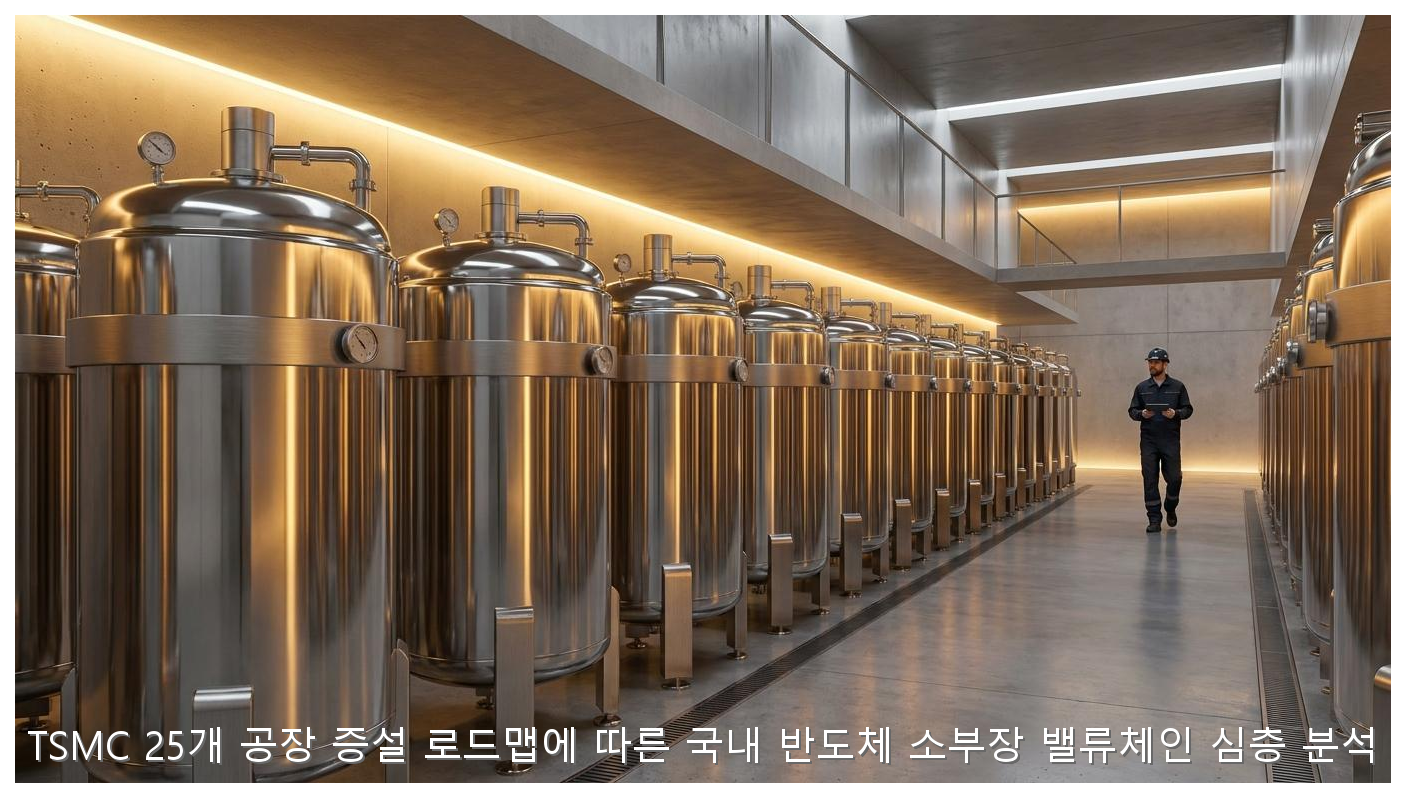 TSMC 25개 공장 증설 로드맵에 따른 국내 반도체 소부장 밸류체인 심층 분석 핵심 안내 및 분석 인포그래픽 (5)