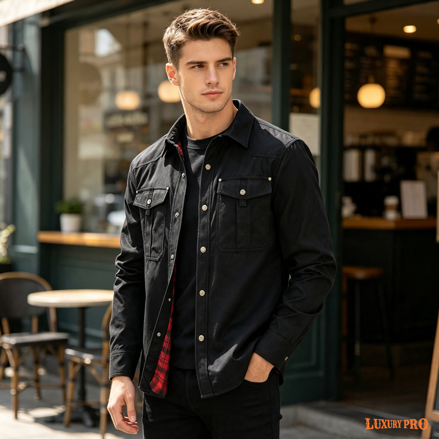 2D lined plaid jacket
