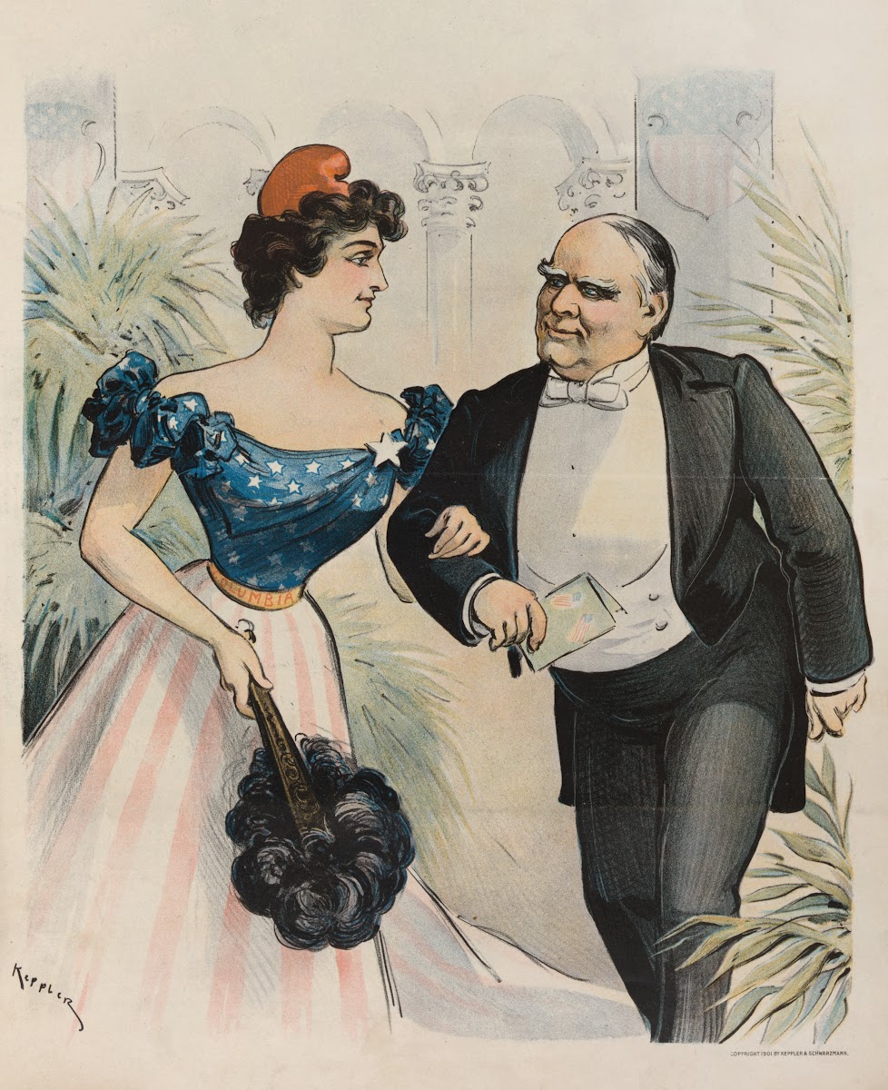 Inaugural ball March 4th 1901  engaged for another dance 1901