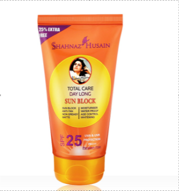 Shahnaz Husain Total Care Day Long Sun Block (SPF 25) 80g + 20g