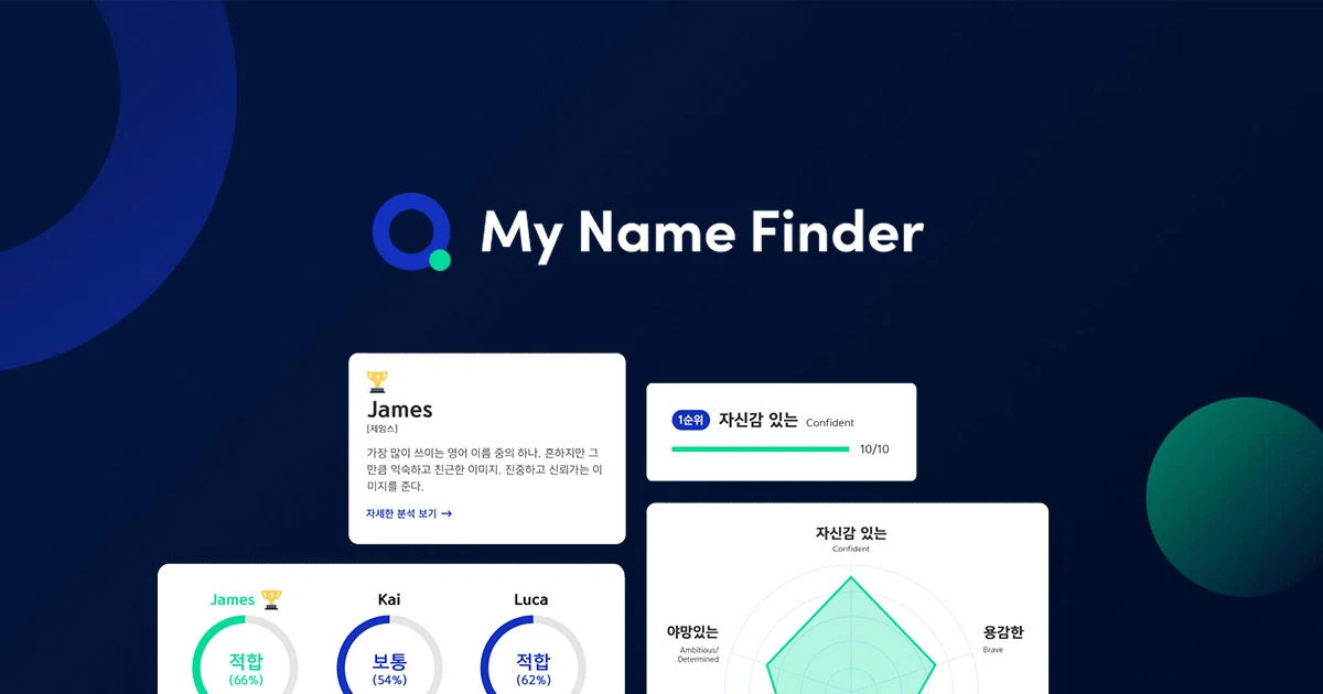 Captura de Namefinder.ai