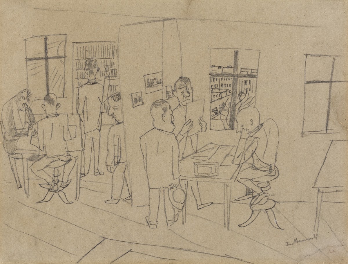 Redaktionszimmer 1924