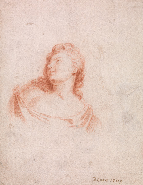 Bust of a Woman Looking upwards to left 1703